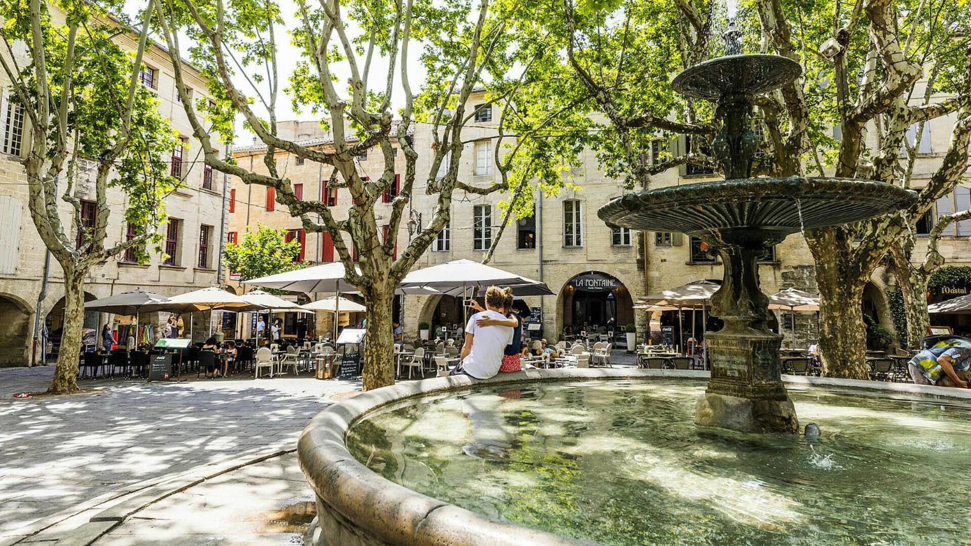 Appartement sur jardin en centre-ville Uzès Extérieur photo